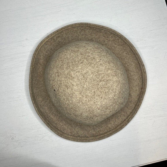 Geo W Bollman & Co Doeskin Women's Bowler Hat Felted Wool Ribbon - Picture 4 of 11